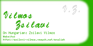 vilmos zsilavi business card